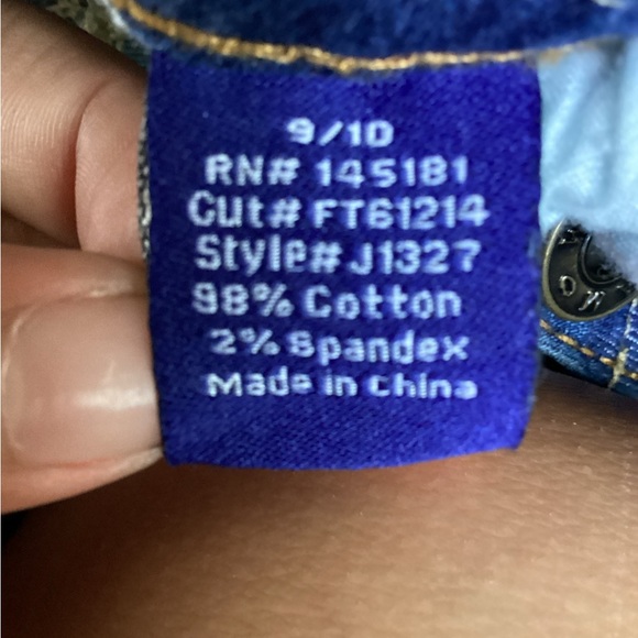 Blue Skinny Jeans with Decorative Stitching - Picture 5 of 5